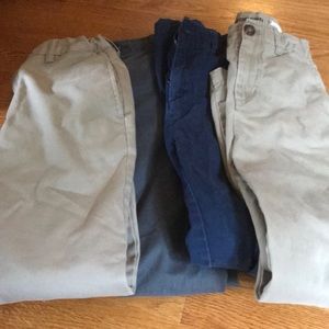 4 pairs of Boys Lands end pants (10 slim)